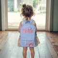 Personalized Girl Name Backpack,Custme Toddler Monogram Backpack,Cute Gilrs Backpack,School Book Bag,School Bag For Kids,Gift For Sister