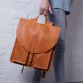 Leather Backpack for Study, Travel Minimalist Backpack made of Genuine Leather - Perfect Gift for Women
