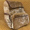 Cowhide Backpack Bag, Cowhide Diaper Backpack Bag, Brown White Cowhide Large Backpack Bag Gift for Mom, Cowhide Shoulder Bag, Western Bag
