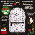 Medical Theme Backpack Nurse School Bag Durable Waterproof Doctor Daypack Cute Healthcare Design Gift for Nursing Student Medical Worker