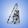 Upcycled Blue & White Floral Sling Bag ? Travel-Friendly with Cotton Lining and Dual Pockets