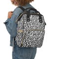 Animal Print Diaper Bag, Stylish Baby Backpack, Nursery Travel Organizer, Mom Gift, Baby Shower Present, Gender Neutral Diaper Tote