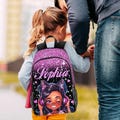 Personalized Name Backpack,Custom Backpack for Kids, Lunch Bag,Water Bttle, Name on School Bag, Back to School Gifts for Girls/Daughter