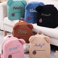 Personalized Teddy Bear Backpack, Easter Gift, Custom Toddler Backpack with Name, Embroidered Kids Bag, Baby Backpack for Preschool