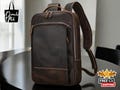 Personalized Leather Backpack | Large Travel Rucksack | Durable Laptop Bag | Classic School & Office Bag | Stylish Everyday Carry-on