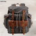 Personalized Leather Laptop Backpack Men Canvas Office bag Business Bag Canvas Travel Bag School Bag Rucksack shoulder bag Gifts for him her