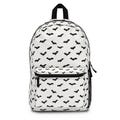 Stylish Black Bat Pattern Backpack Halloween Themed School Bag Gothic Fashion Accessory Trendy Everyday Backpack for Kids & Adults