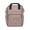 Modern Fruit-Themed Diaper Bag | Minimalist Neutral-Pink Gender-Neutral Design