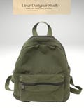 Personalized Unisex mini Canvas Backpack, Custom Embroidered Name, Adjustable Strap Daypack, Perfect Travel & School Gift,  Outdoor rutsack