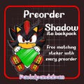 PREORDER! Sonic the Hedgehog - Shadow the Hedgehog ITA Bag - Due May/June 2025