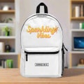 White Backpack, Utility Bag for School, University, Work backpack, Trendy Rucksack, Fashion Knapsack, Stylish Book Bag, Everyday bag, bag